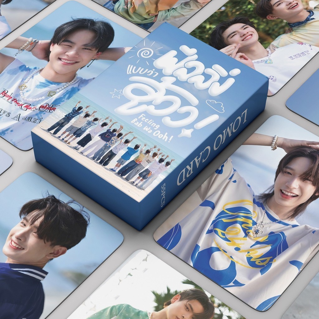 Feeling bab wa ooh Photocard BUS Lomo card เพราะคุณ I Shine Holographic card 55 ชิ้นการ์ดสองด้านสติกเกอร์ Idol Collectibles