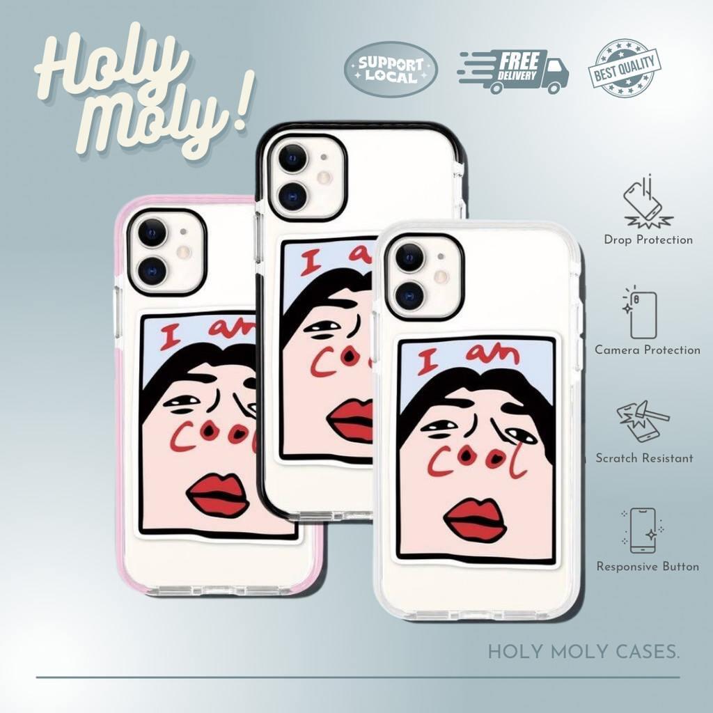 I Am Cool IMD Case เข้ากันได้กับ iPhone 15 Pro Max 14 Pro Max 13 Pro Max 12 Pro Max 11 Pro Max Xs Ma