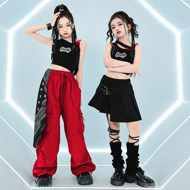 ชุดเต้นเด็ก ชุดเต้น เด็กผู้หญิง ชุดเต้นรํา ชุดแดนเซอร์ ชุดฮิปฮอป ชุด Cover Dance ชุดซ้อมเต้น ชุดเซ็ทเด็ก กางเกง Hiphop