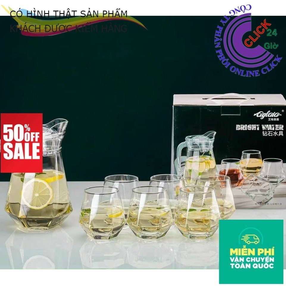 [EXHAUST] แจกัน AGLAIA และถ้วยแก้วทนความร้อนสูง 6 ใบ Super Flower American Ten Oclock Flower