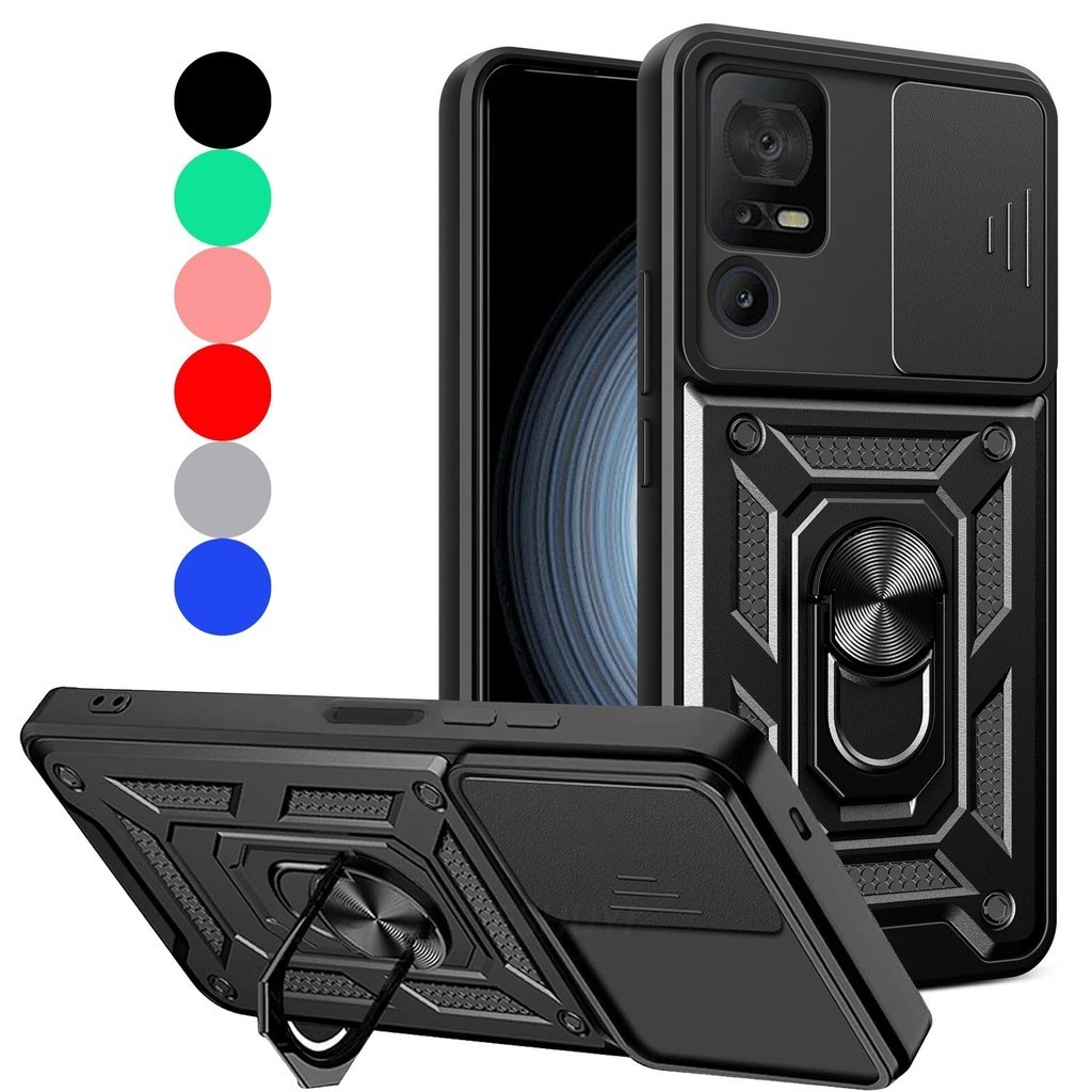TCL สําหรับtcl 40 SEกรณี6156A 6156A1 เคสกันกระแทกแหวนเกราะแม่เหล็กHybridผู้ถือขาตั้ง + เลนส์กล้องฝาครอบโทรศัพท์