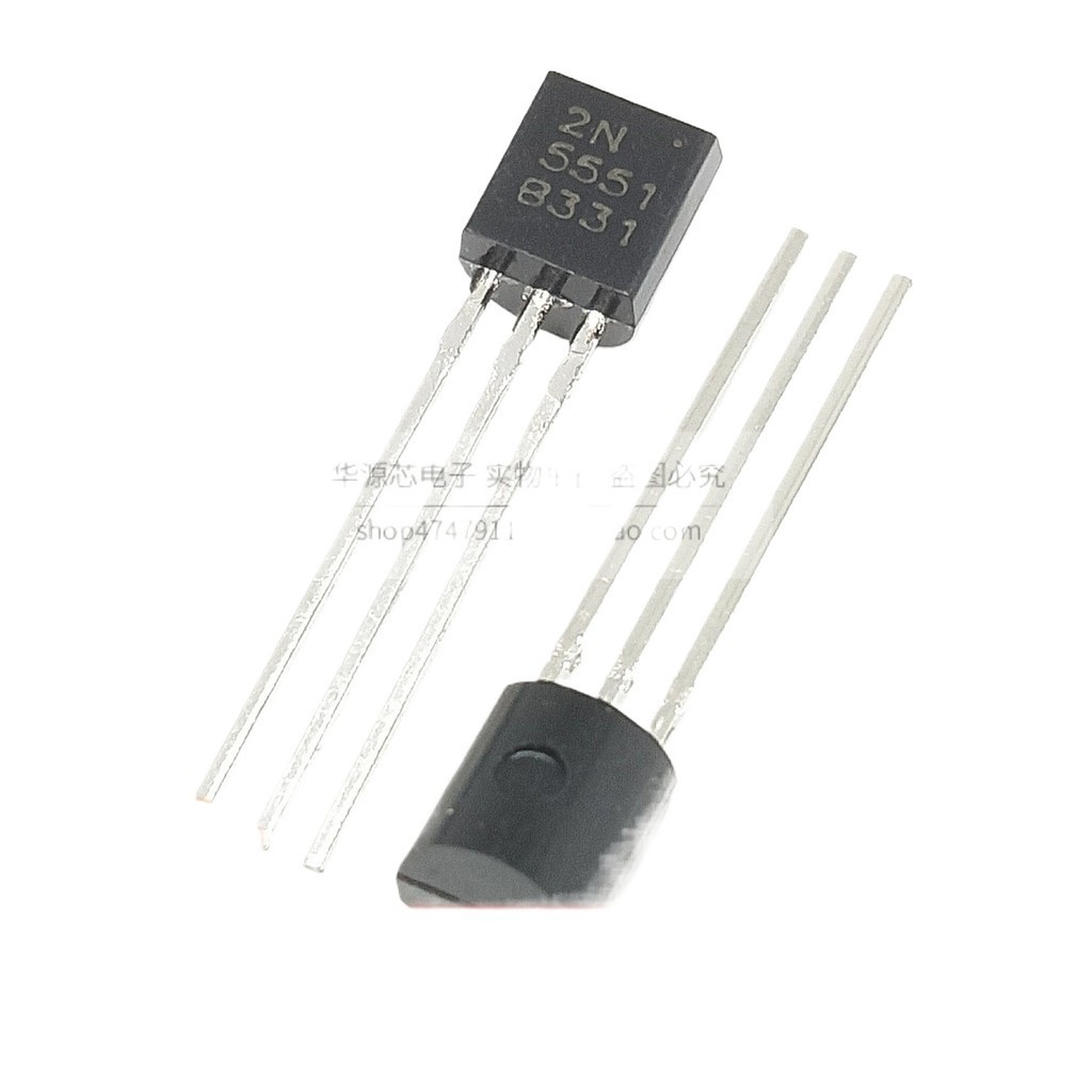 10 ชิ้น/ล็อตยี่ห้อใหม่ Triode 2N5551 5551 บรรจุภัณฑ์ TO-92 NPN In-Line