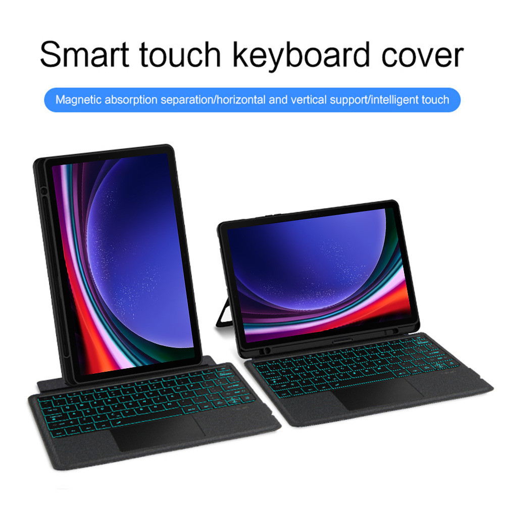 SAMSUNG ที่ถอดออกได้บลูทูธแม่เหล็กคีย์บอร์ดสําหรับSamsung Galaxy Tab S10 S11 Ultra S9 S10 FE + SM-X710 X716B S8 S7 + S10+ S6Lite Backlitพร้อมผู้ถือปากกาแท็บเล็ต (รุ่นไทย)