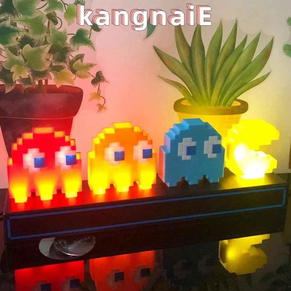 ไฟกลางคืน KANGNAI, ไฟพิกเซลฟิกเกอร์ไอคอนเกม LED, ของขวัญโคมไฟบรรยากาศควบคุมด้วยเสียงสีสันสดใส