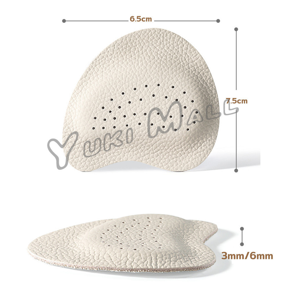 Yuki แผ่นรองเท้า กันลื่น ฟองน้ําหนาติดหน้าเท้า ยืดหยุ่นนุ่มเท้า  Women insoles