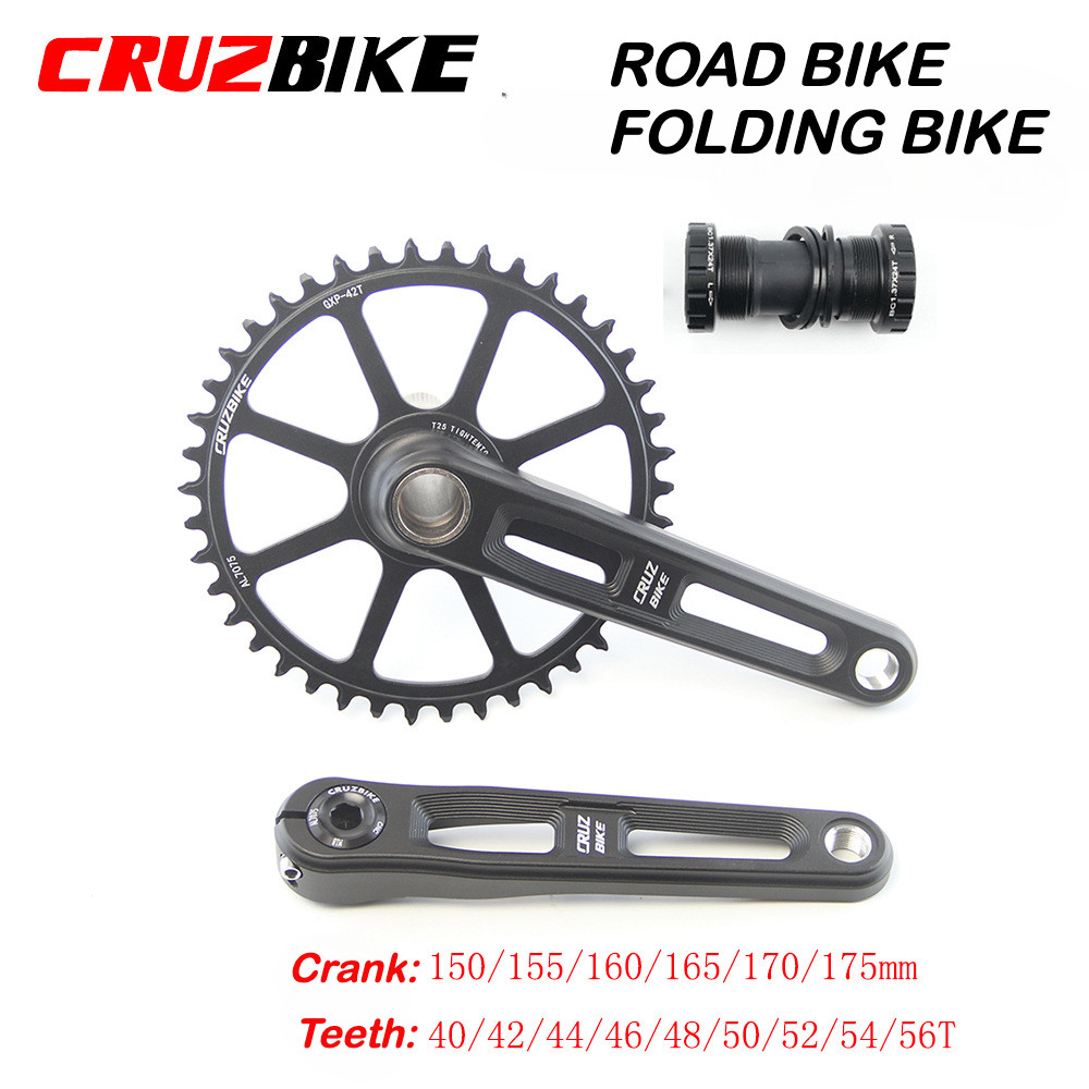 Cruzbike จักรยานพับจักรยานเสือหมอบ Crankset 8-12 Speed Ultra-light Crank
