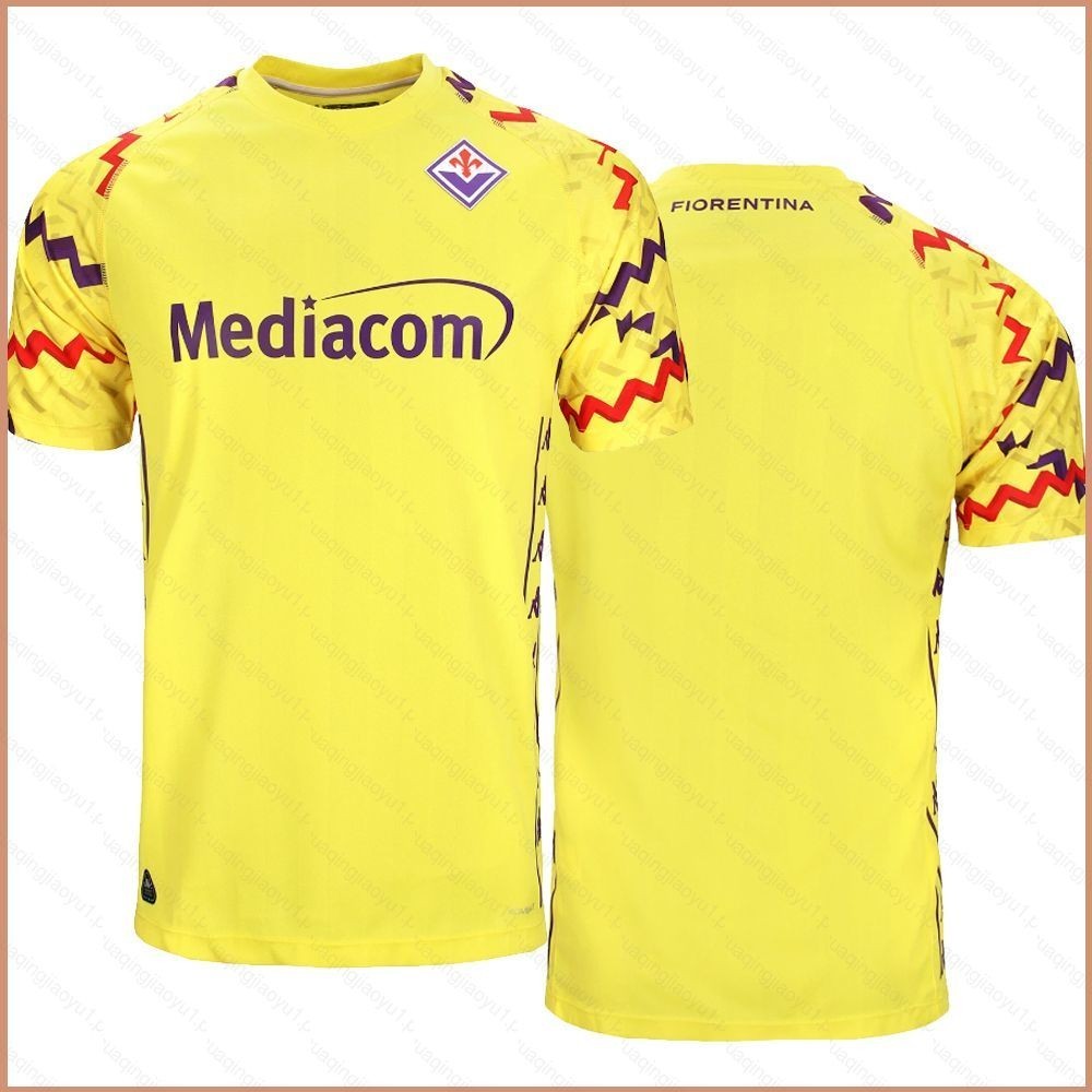 ใหม่ล่าสุด 2024-2025 Serie A ACF Fiorentina Football club ผู้รักษาประตู jersey ฟุตบอลเสื้อยืดเด็กผู้ใหญ่ Plus ขนาด