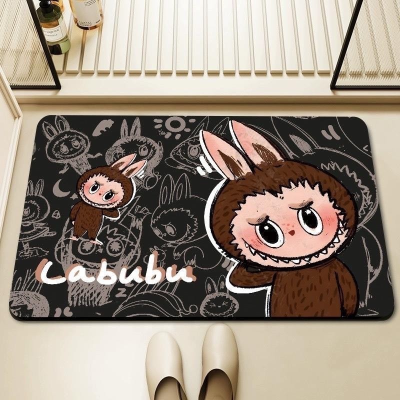 พรมเช็ดเท้า LABUBU 40x60 ลายน่ารักๆ ซับน้ำได้ดี มีกันลื่น พร้อมส่งจากไทย