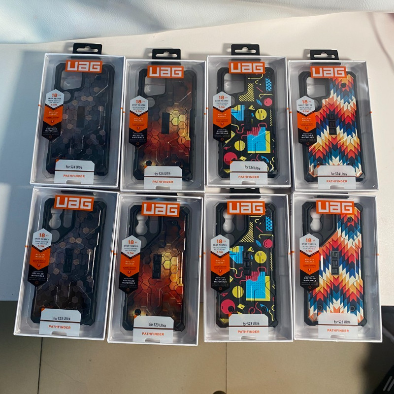Uag ปลอกแม่เหล็กสําหรับ Samsung Galaxy S24 Ultra / S24+ Plus เคสกันกระแทกปลอกลายพรางฝาครอบเปลือกแข็ง