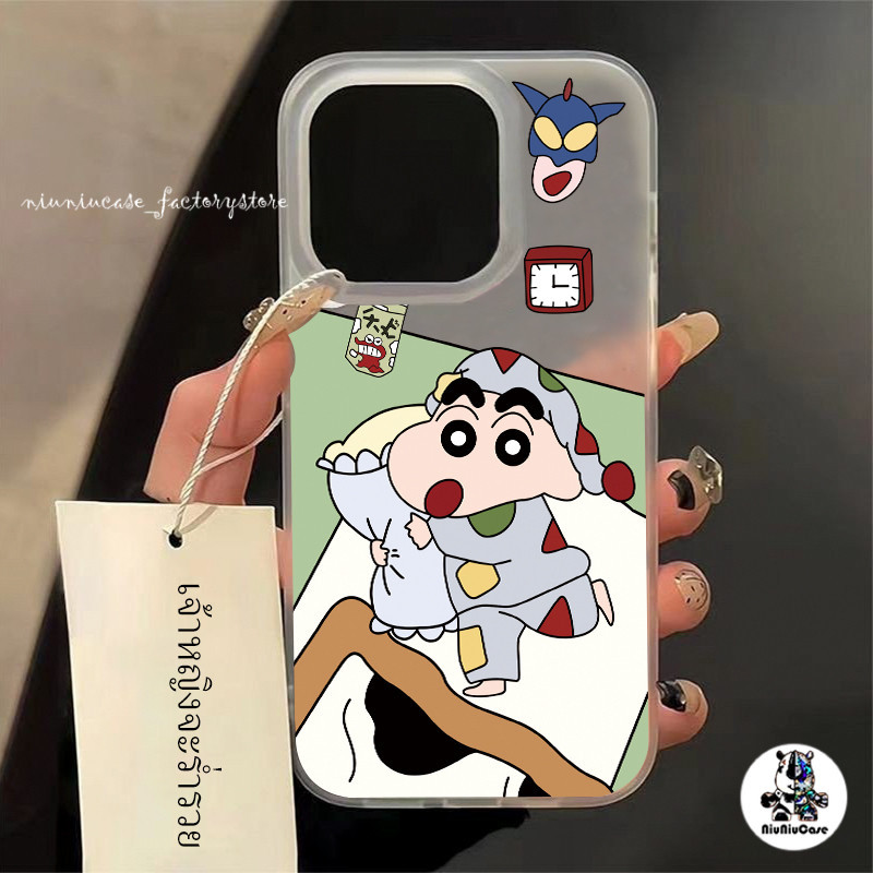 ส่งจากไทย เคสโทรศัพท์ โปร่งแสง For เคสไอโฟน11 iPhone 11 12 13 14 15 Pro Max X XS 7 8 Plus เคส Cartoon CrayonShin-chan