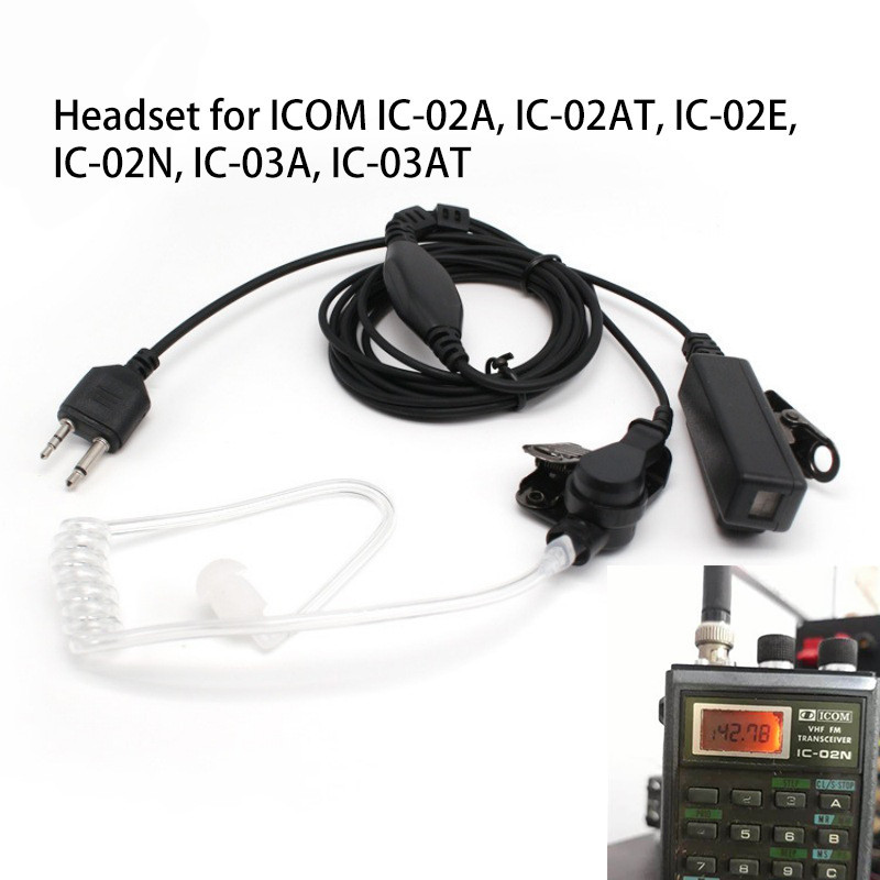 ชุดหูฟังสําหรับ Icom IC-02N, IC-02A, IC-02AT, IC-02E,IC-03A, วิทยุ IC-03AT