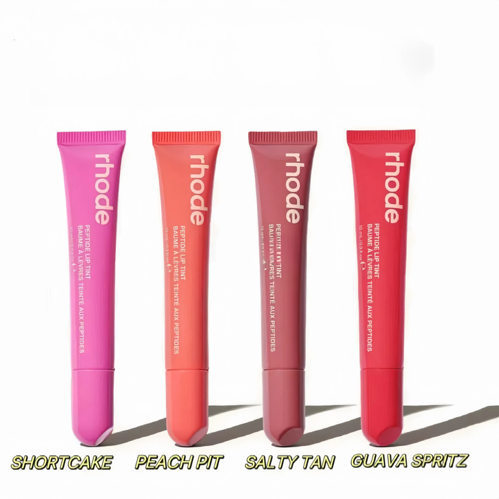 Rhode Hailey lip balm lip moisturizing tinted lip gloss ribbon toast Shortcake Peach pit 10ml