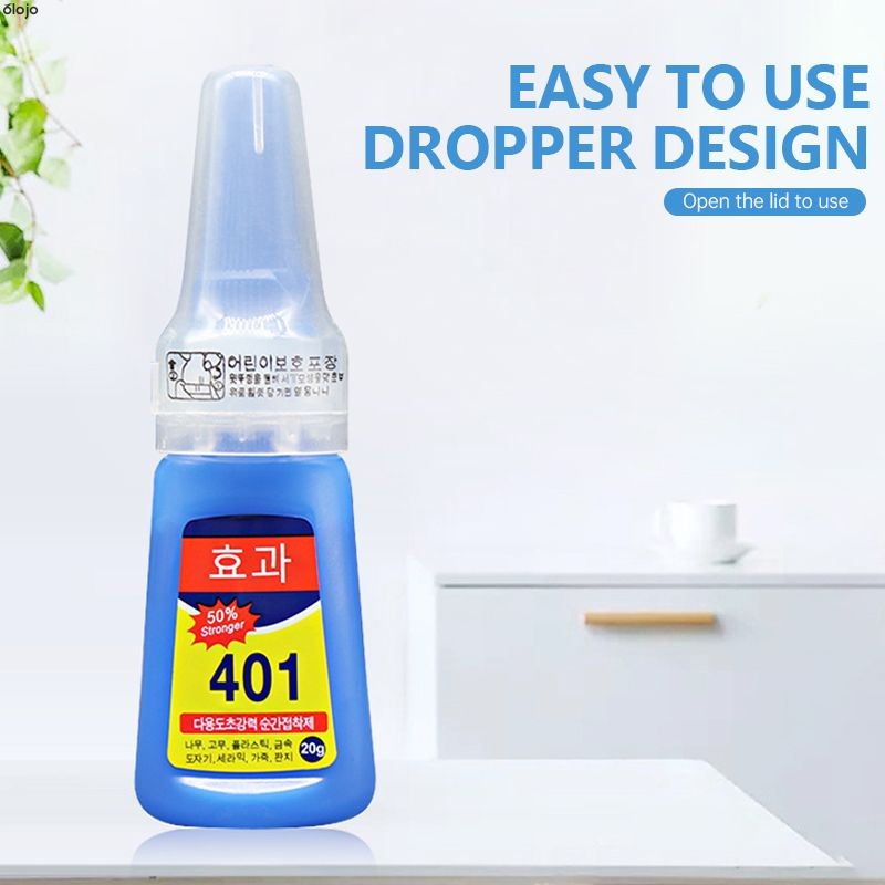 กาว 401กาวติดเล็บปลอม ของแท้ เวอร์ชั่นเกาหลี เนื้อเจล​ และเนื้อน้ำ โลหะ พลาสติก ไม้ แตก แก้ว แข็งแรง