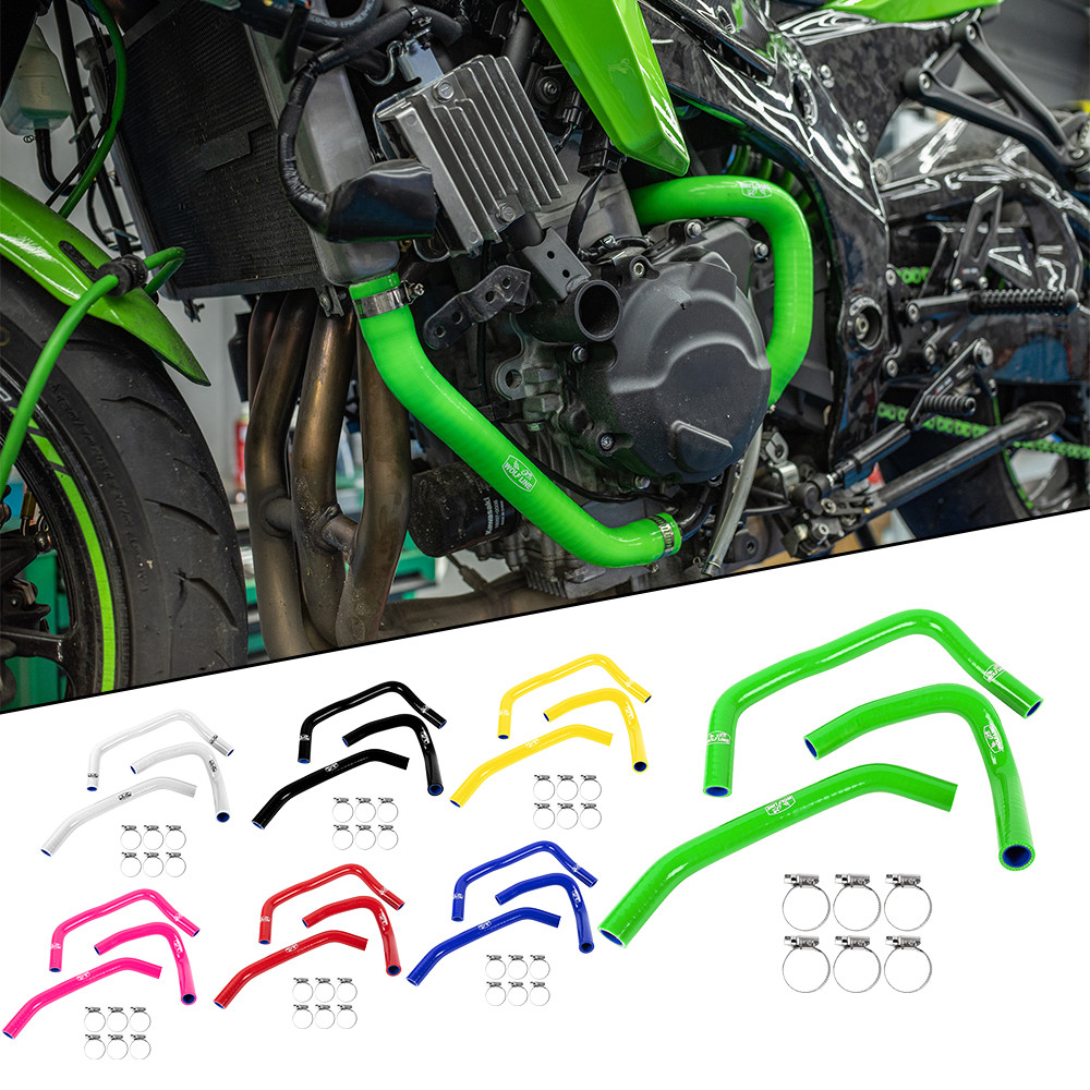 ท่อหม้อน้ํารถจักรยานยนต์น้ํา Coolant ท่อซิลิโคนสําหรับ Kawasaki ZX-25R ZX-4R ZX-4RR 2023 2024 ZX4R Z