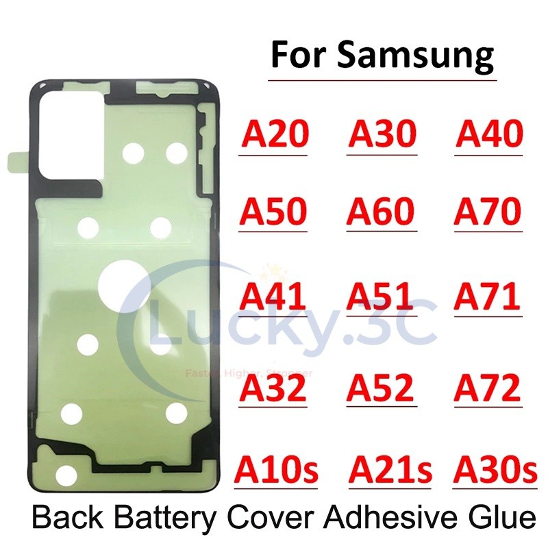 SAMSUNG ฝาหลังแบตเตอรี่กาวกาวสําหรับsamsung A20 A30 A50 A70 A31 A51 A71 A32 A52 A72 A21S A30S A50S A52S A22 4G 5G