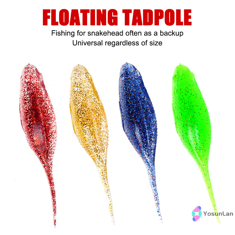 YosunLan] Tpe Floag Tadpole 10.5cm12.5g สําหรับ Figh Black Bass และ Bucktails พร้อมหนอนนุ่ม ใหม่