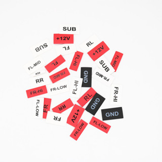 เครื่องเสียงรถยนต์ดัดแปลงลวดความร้อนหดหลอดด้วยคําพิมพ์เครื่อ…