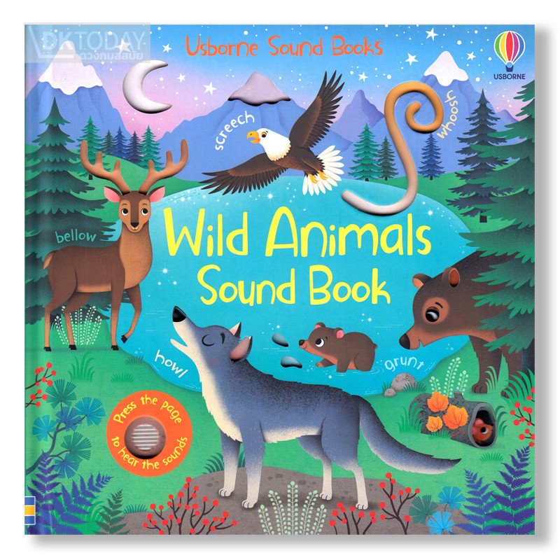 🔥พร้อมส่ง📚 Usborne Sound Book: Wild Animal Bird Sounds  หนังสือภาษาอังกฤษ มีเสียง สำหรับเด็ก