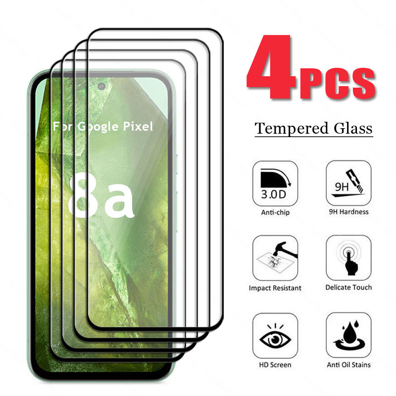 สําหรับ Google Pixel 8a กระจกป้องกันหน้าจอโทรศัพท์กล้องฟิล์มแก้ว Google Pixel 8a กระจกนิรภัย Google 