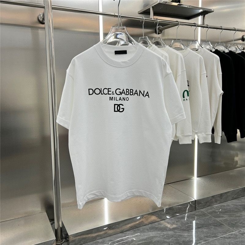 Dolce & Gabbana2024 เสื้อยืดแขนสั้นผู้ชายใหม่