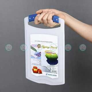 Micronware เขียงพลาสติก 28,38 ซม. 5117,5118 ป้องกันแบคทีเรีย Super lock เขียงหั่นเนื้อสัตว์ เขียงผักผลไม้ เขียงหูหิ้ว