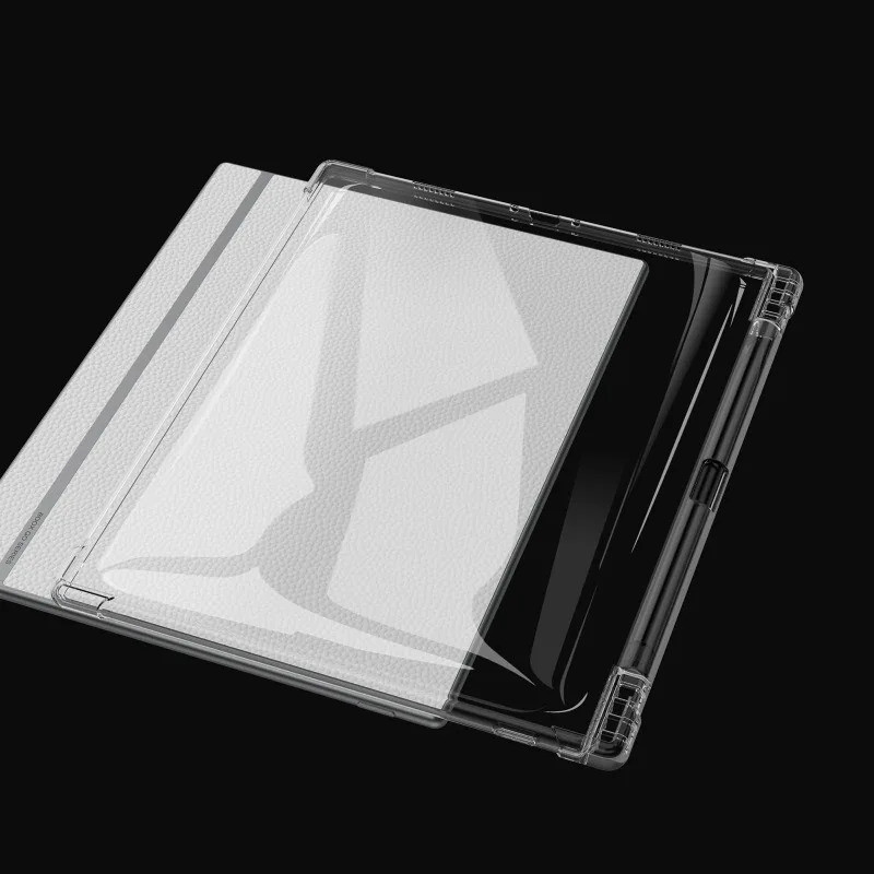 ปากกาสล็อตกรณีสำหรับนิล BOOX Go 10.3นิ้ว2024หมายเหตุ X3 Pro e-book แท็บเล็ตบางเฉียบใสซิลิโคนที่มีความยืดหยุ่นนุ่มปกหลัง