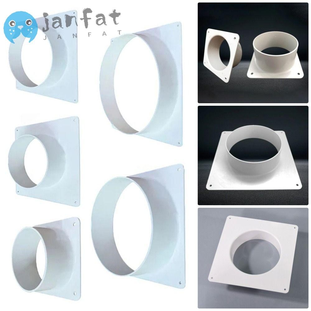 Janfat 1 ชิ้นอะแดปเตอร์ช่องระบายอากาศ, เครื่องมือท่อติดตั้งง่ายตัวเชื่อมต่อท่อระบายอากาศ, หน้าแปลนพลาสติกทนทานท่อระบายอากาศตรง