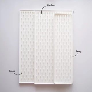 Omocha | White Drain Tray ถาดสะเด็ดน้ำ ถาดคว่ำจาน ถาดรองจาน รองแก้ว รองขวดนม สีขาวมินิมอล