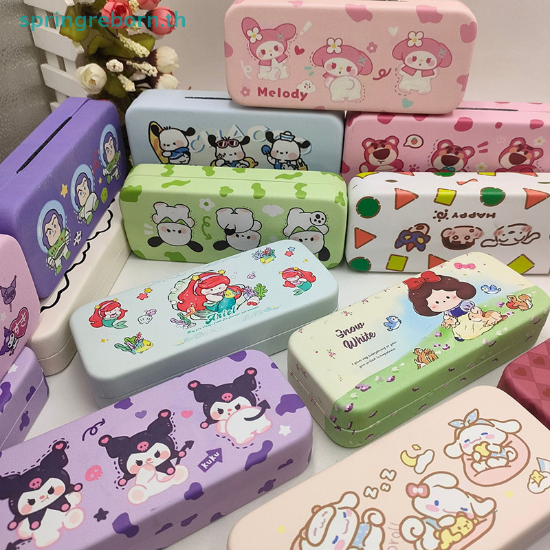 # เครื่องมือแฟชั่น # ใหม่ Hello Kitty Y2K แว่นตากรณี Sanrio Kawaii สัตว์ Kuromi Pochacco การ์ตูนน่ารักแว่นตากันแดดกล่องเก็บแบบพกพา Anti-Fall ของเล่น.