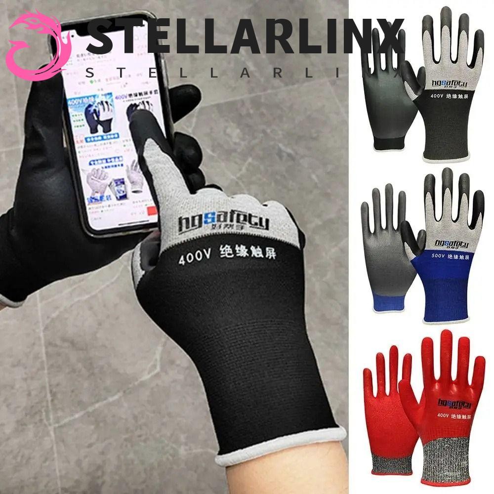 เป็นตัวเอกลินซ์ ถุงมือฉนวนไฟฟ้า 400/500V หน้าจอสัมผัส ทนต่อการสึกหรอ ไนไตรล์ ปลอดภัยน้ํามัน ป้องกันแรงดันไฟฟ้าแบบยืน