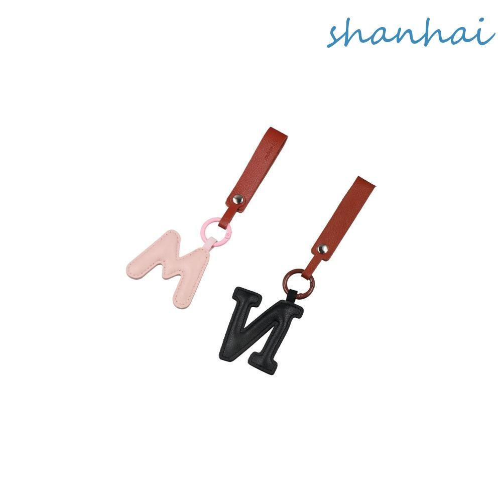 Shanhai PU 26 ตัวอักษรพวงกุญแจ, Key Organizer แหวนตัวอักษรกุญแจรถหัวเข็มขัด, ที่ไม่ซ้ํากันเอวหัวเข็มขัดกระเป๋า Charms ธุรกิจผู้ถือกุญแจ Auto Car อุปกรณ์เสริม