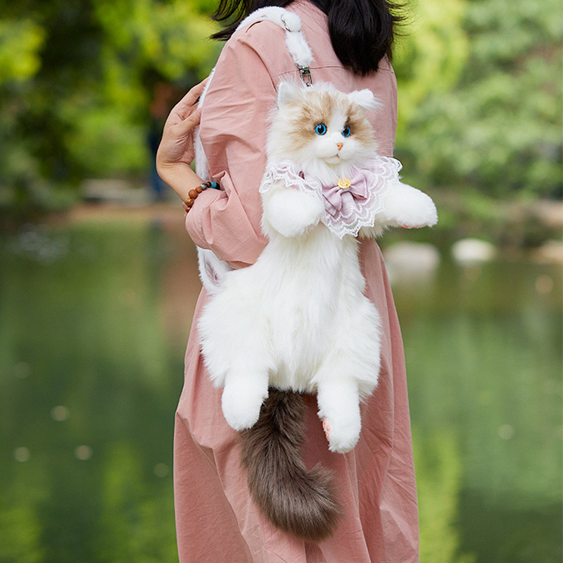 [ที่ต้องการ] สินค้าในสต็อก chongker กระเป๋าเป้แมวจำลองสไตล์เดียวกันตุ๊กตาแมวตุ๊กตาสัตว์เลี้ยงแฟนของขวัญวันเกิด