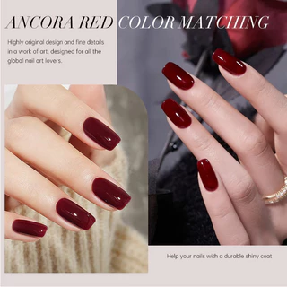 【Local】UR SUGAR 15ml เลือดสีแดงเล็บเจลกึ่งถาวรเคลือบเงา Soak Off Glitter เล็บฐาน Top Coat UV LED เจล