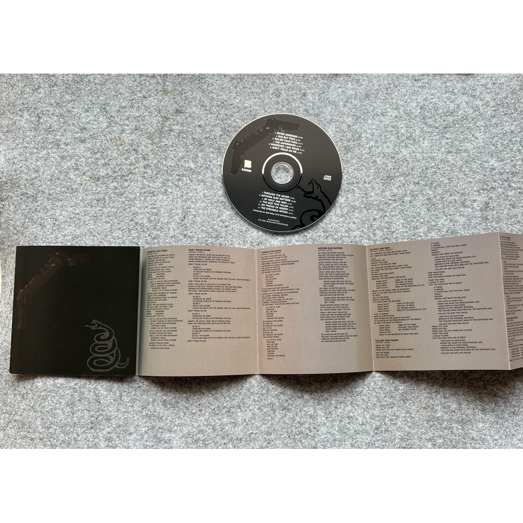 Metallica The Black CD Album ปิดผนึก ใหม่เอี่ยม รูปที่ 5