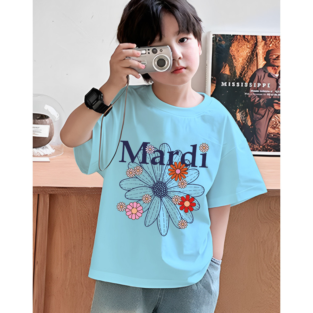 🙌🙌 Mardi - เสื้อยืดเด็ก พร้อมส่ง เสื้อ Mardi Mercredi ลาย เสื้อยืดลายดอกไม้ ของแท้ 100%