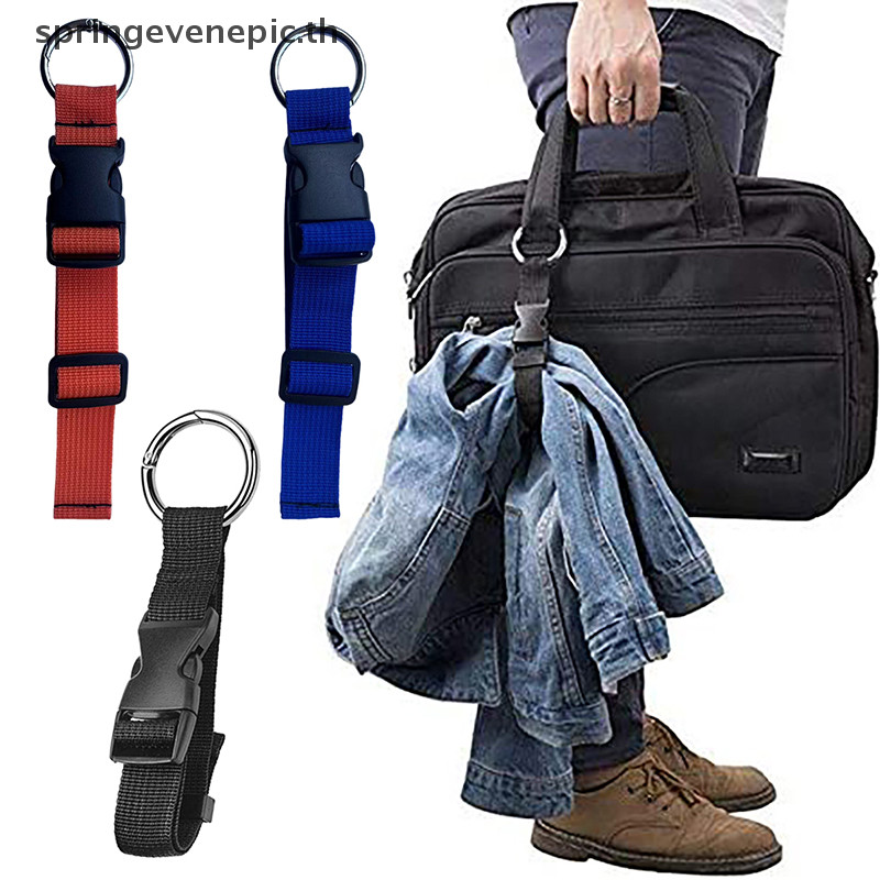 Springevenepic ขายร้อนแบบพกพาไนลอนสีดําป้องกันการโจรกรรมสายรัดกระเป๋าเดินทาง Gripper เพิ่มกระเป๋า Ha ใหม่