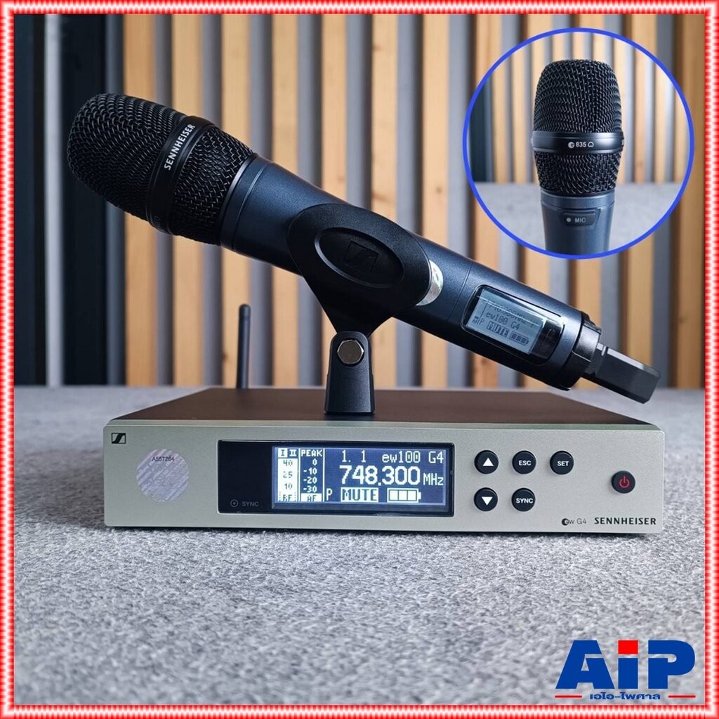 สินค้าใหม่ ลดล้างสต็อค SENNHEISER E100G4 MMD835 ไมค์ลอย EW 100 G4-835-TH EW 100 G4 835 TH ชุดไมค์ลอย