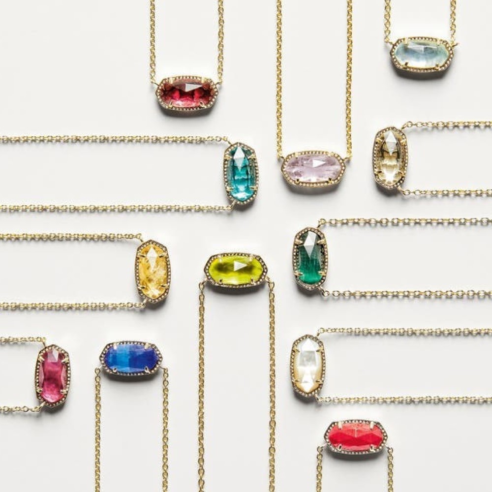 แฟชั่นธรรมชาติ Birthstone จี้ธันวาคมสี Retention Gold Plated สุภาพสตรีสร้อยคอของขวัญวันวาเลนไทน์