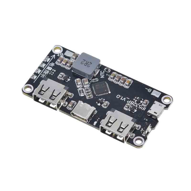 IP5328P โมดูลชาร์จเร็วแบบสองทิศทางแหล่งจ่ายไฟเมนบอร์ด 3.7V ถึง 5V 9V 12V boost
