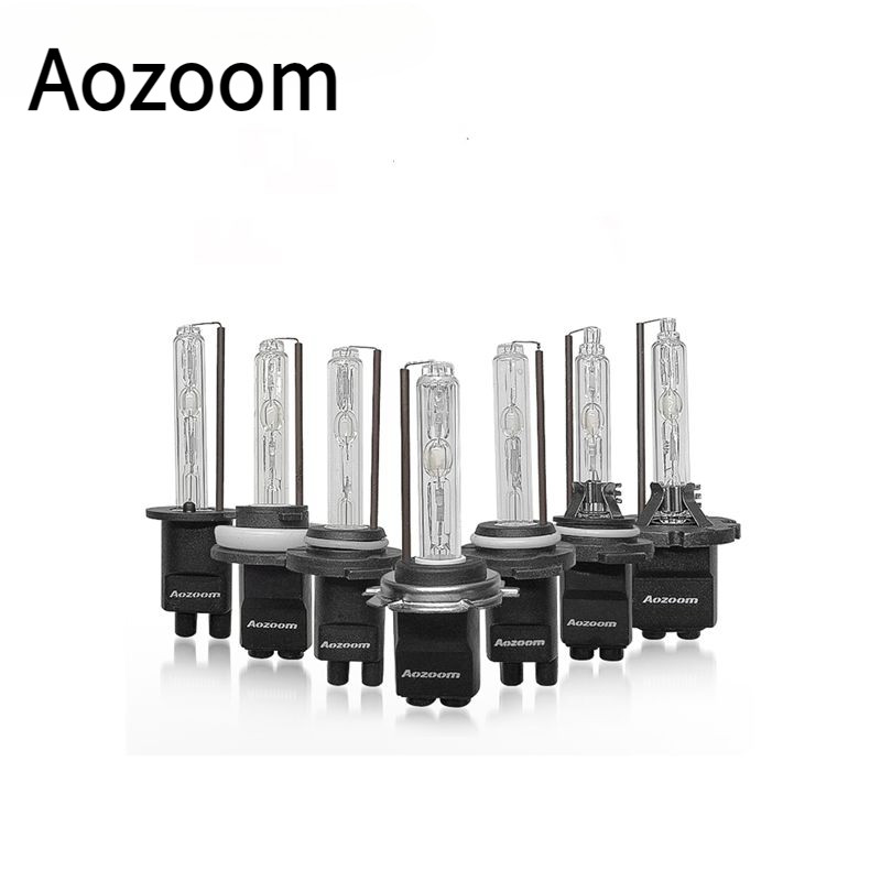 2pcs Original Aozoom H1 H7 H11 9005 9006 D2H 9012 HID Xenon ไฟหน้าหลอดไฟ 35W 5500K AC Fast Bright รถสําหรับ HID ชุดแปลง