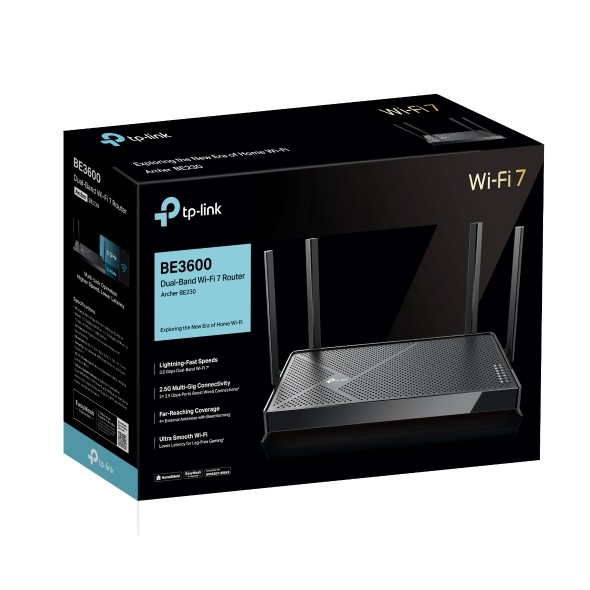 🛵มีส่งด่วน💨 TP-LINK ARCHER BE230 BE3600 Dual-Band Wi-Fi 7 Router สตรีมมิ่งความละเอียด 4K/8K รับประกันตลอดอายุการใช้งาน