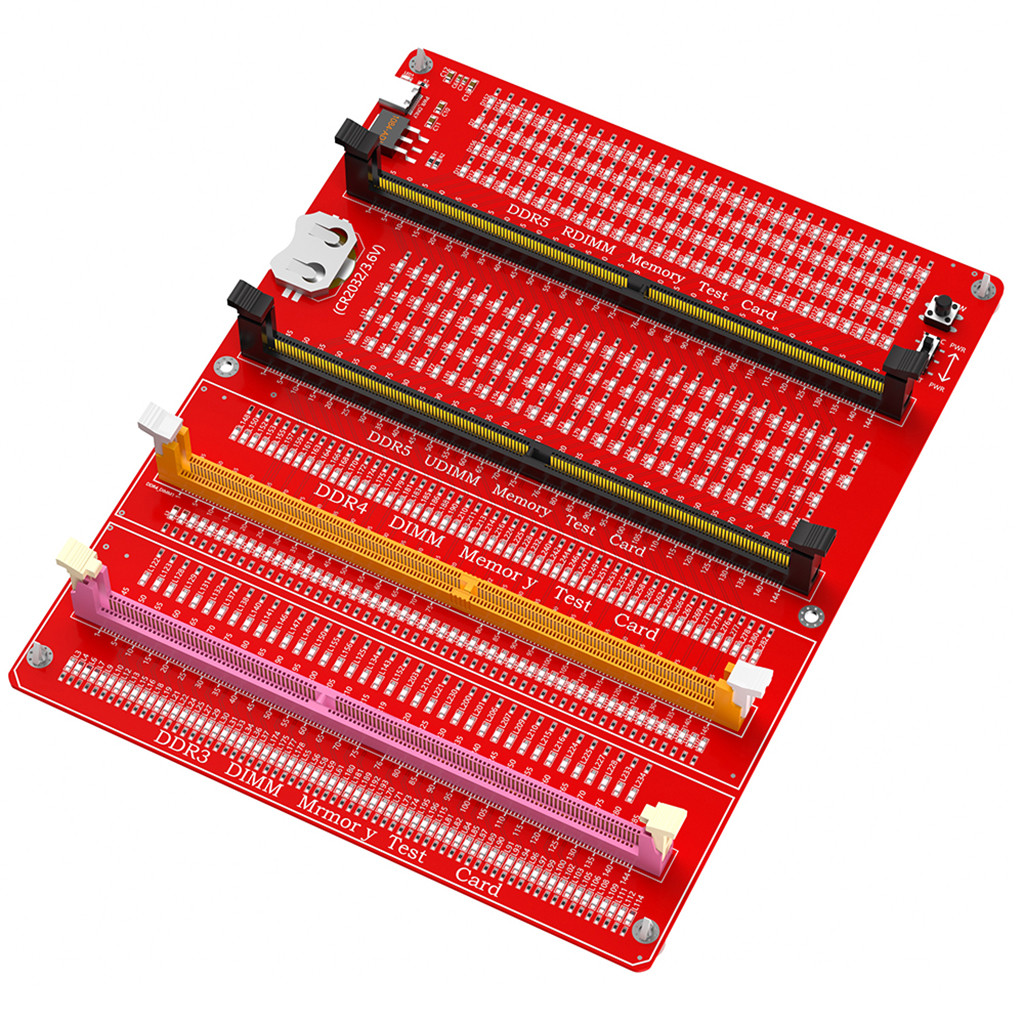 Jmt 3 in 1 Combo สําหรับ PC คอมพิวเตอร์เดสก์ท็อป DDR3/4/5 RDIMM/UDIMM เครื่องทดสอบหน่วยความจําพร้อมตัวบ่งชี้ LED