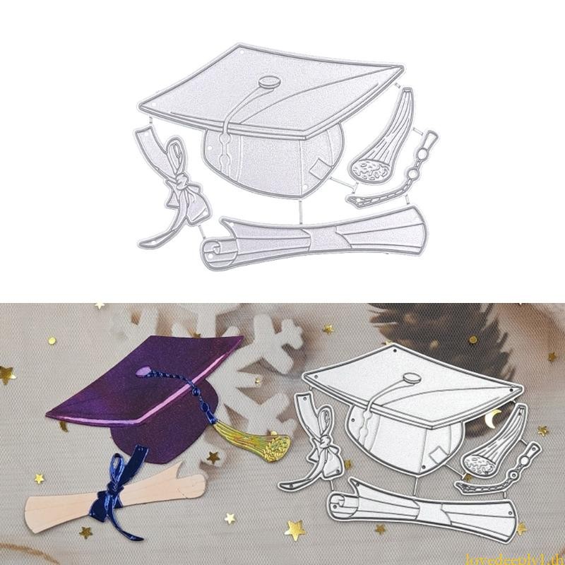 Love Graduation ตัดโลหะตาย Bachelor Cap Die Cuts สําหรับ DIY Scrapbooking Decor