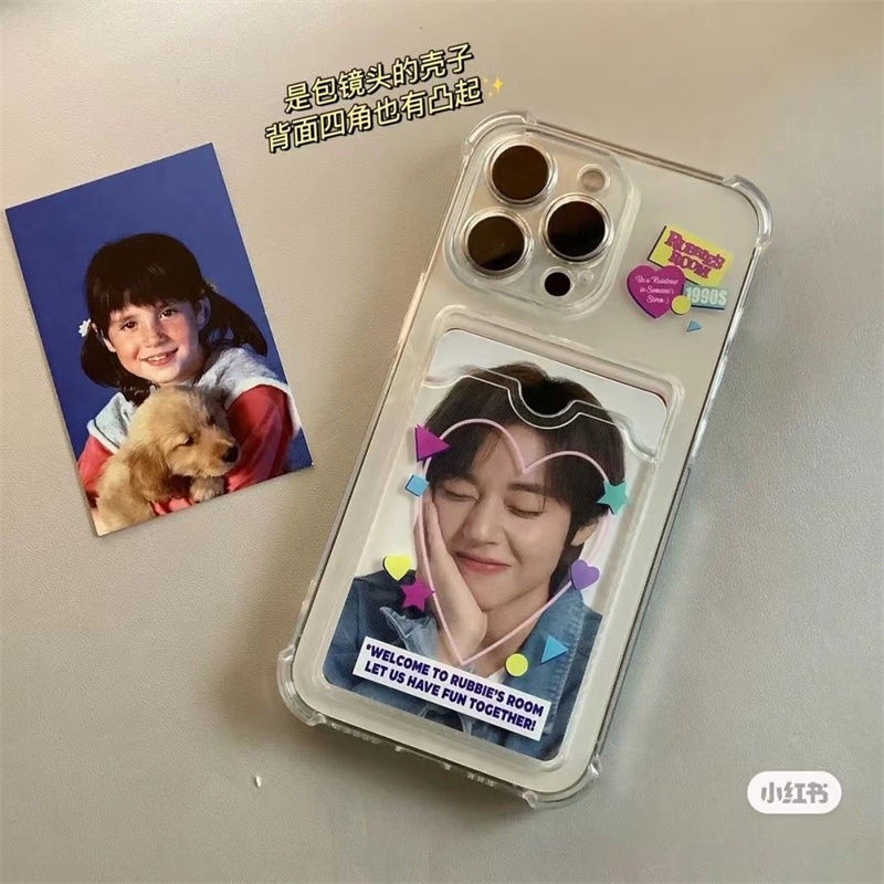 เคสโทรศัพท์ iPhone ผู้ถือบัตร Soft Case Anti-Fall เคสโทรศัพท์สําหรับ iPhone 16 Promax 15 Promax 12 13 Mini 14plus 11 Pro Max X XS XR XS Max 7 8 plus Se2020 เคสกันกระแทกสี่มุม