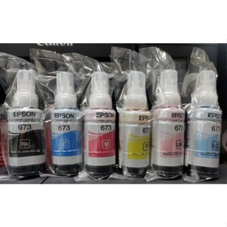 หมึก Epson 673 6สี หมึกเติมของแท้ % L800/L805/L810/L850/L180…