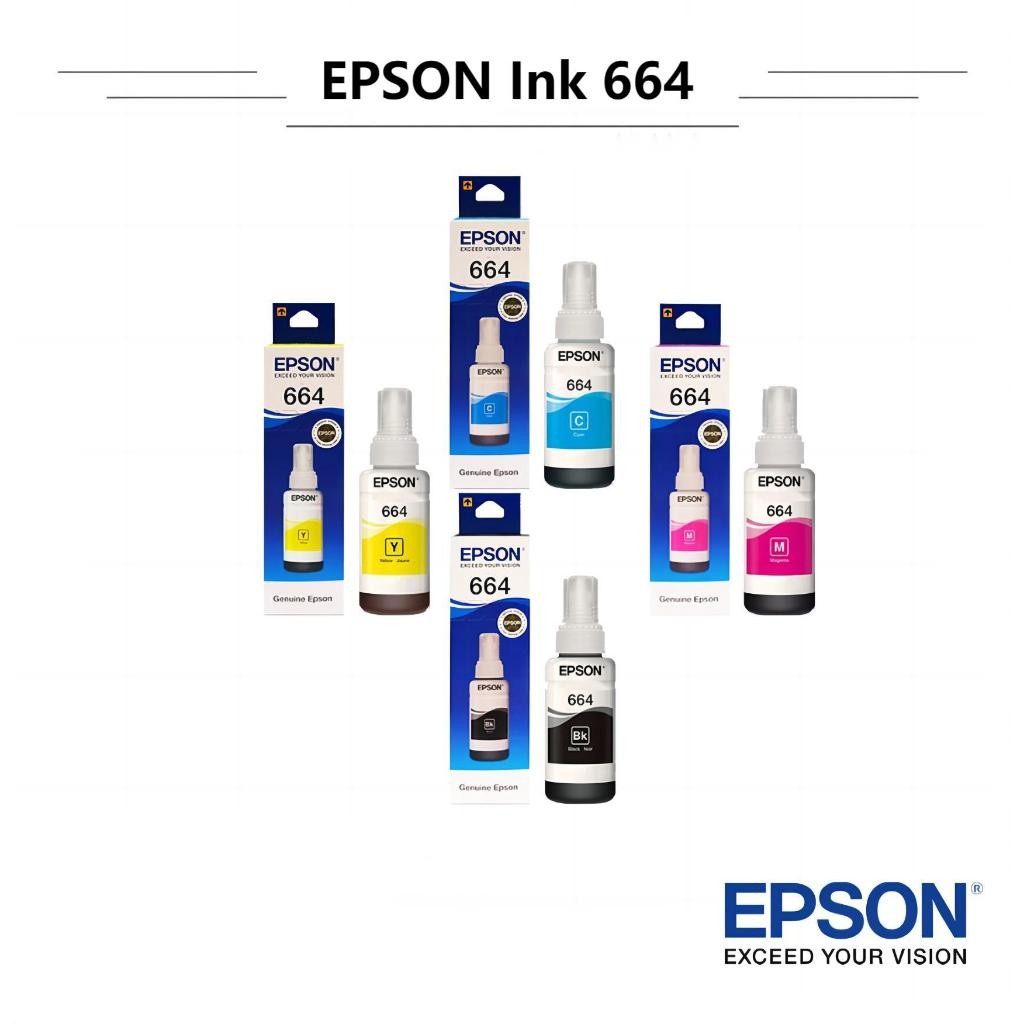 หมึกเติมของแท้ Epson รุ่น 664 T664 L100 L120 L200 L210 L220 L360 L365 L565 L1300