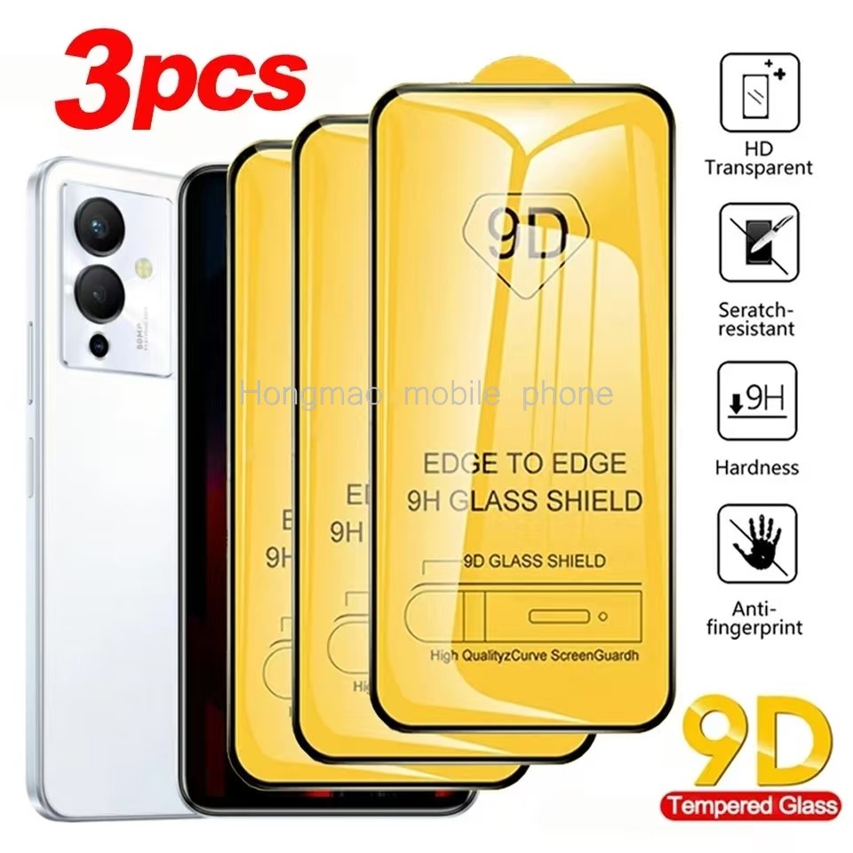1-3pcs 9D กระจกนิรภัยโทรศัพท์มือถือป้องกันหน้าจอฟิล์มสําหรับ Huawei Nova Y6 Y6S Y6P Y7 Y7A Y9 Y9S Y6
