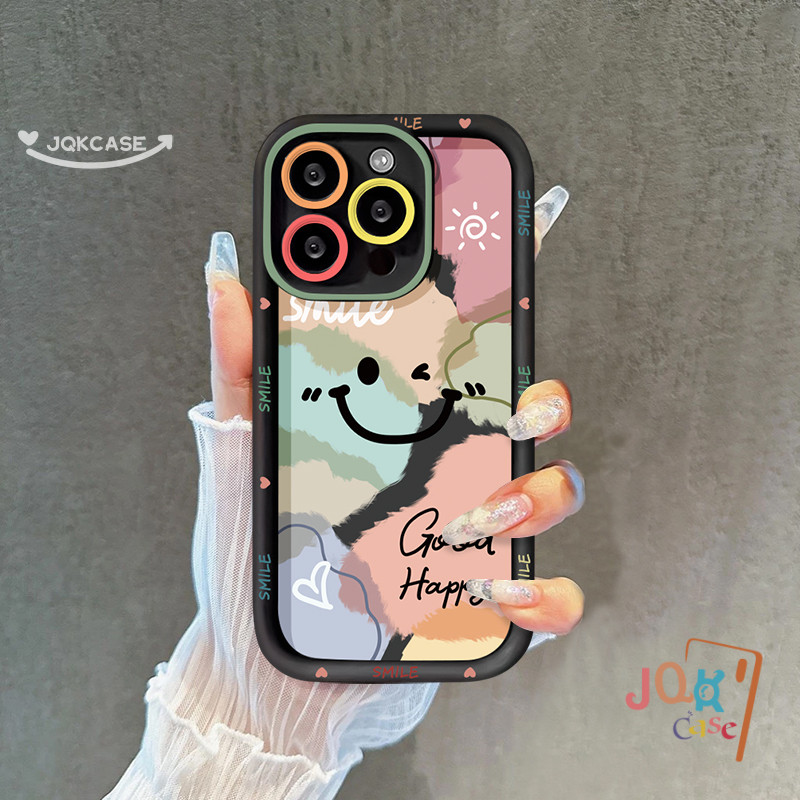 เคส เหมาะสำหรับ Redmi 12 13C 10A 12C A1 9T 9 10C 9A 9C NFC Note 9 12 11s 10 11 8 Pro Max Pro ยิ้มหน่อย โชคดี แฟชั่น เคส - รูปที่ 5