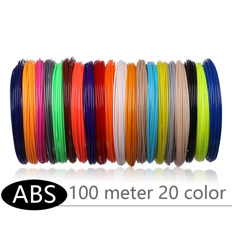 ABS PLA Plus filament 100/50 meter plastic for 3 d printer pens refill  kids birthday gifts 3d pen N