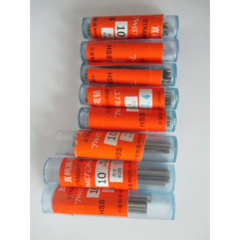 80pcs 1mm 1.2mm 1.3mm 1.4mm 1.5mm 1.7mm 1.8mm 1.9mm HSS Straight Shank High Speed Steel Twist Drill 